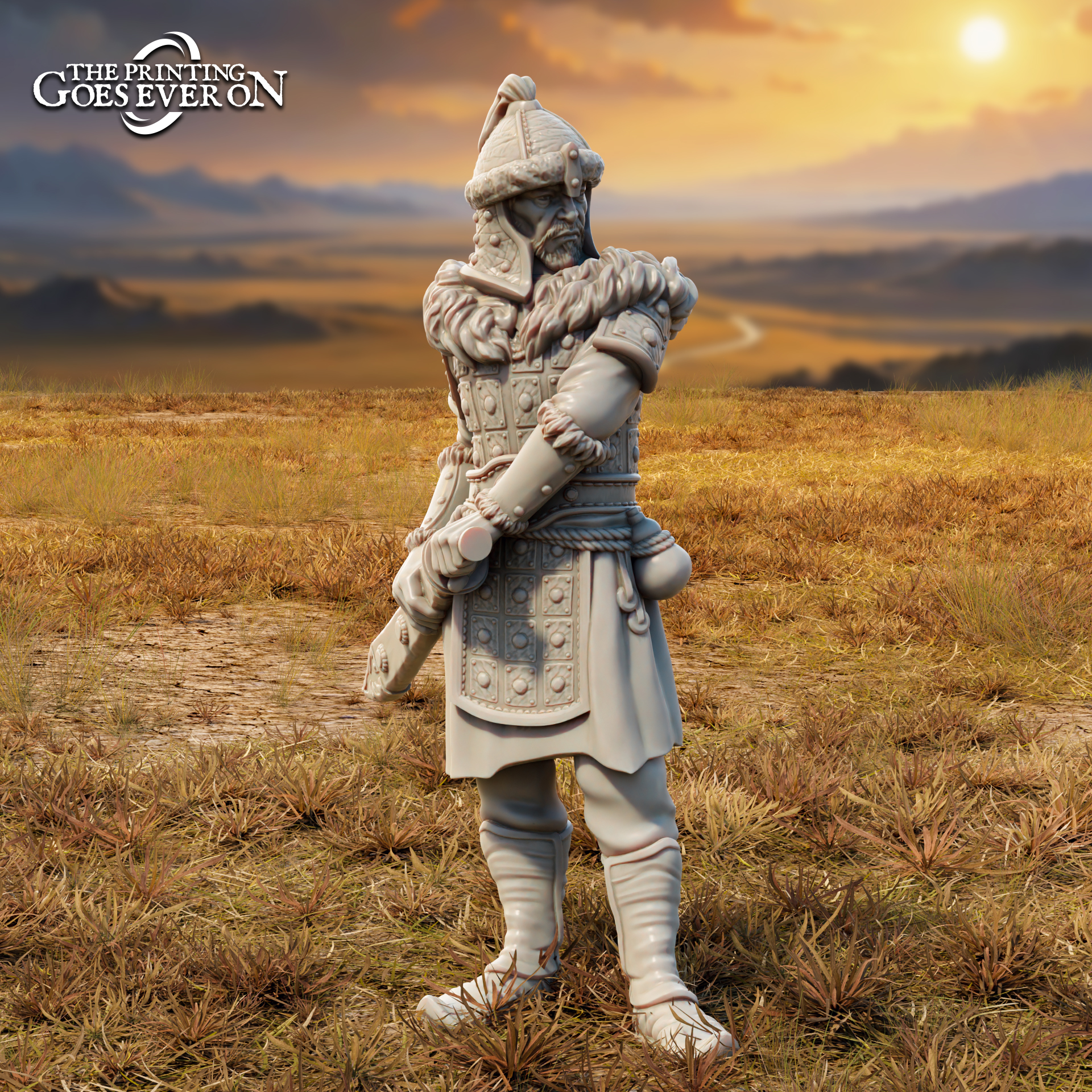 Golden Khanate Commander - On Foot - Presupported